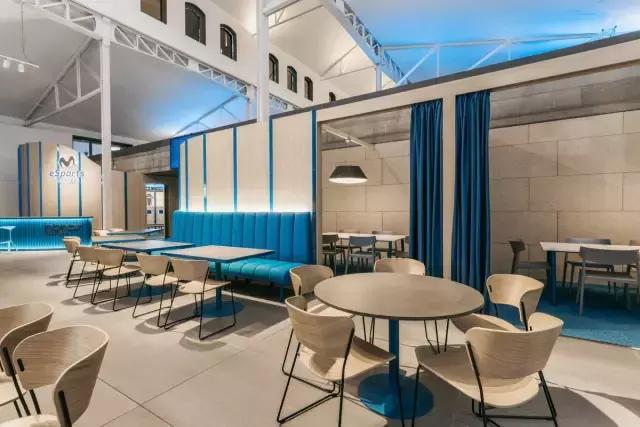 就喜歡這種天馬行空的藍，馬德里Movistar Riders辦公室設計