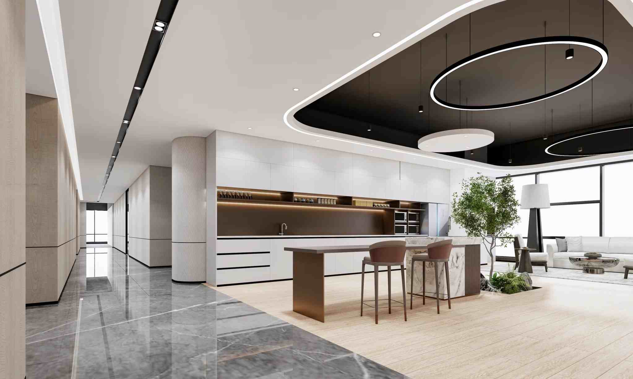 休閑區(qū)設計裝修案例